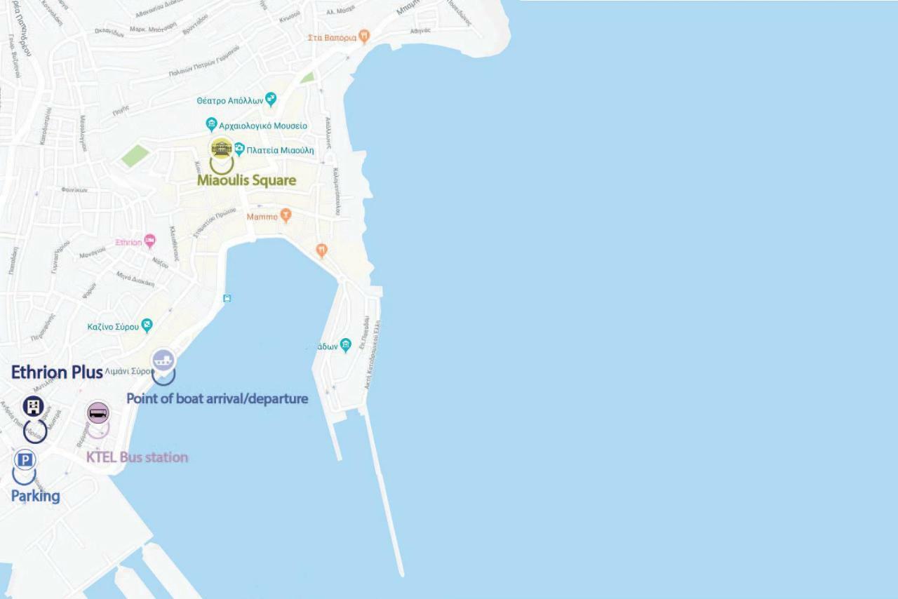 Ethrionplus Two Rooms Apartments Balconies 100 M From The Port Ermoupoli Esterno foto